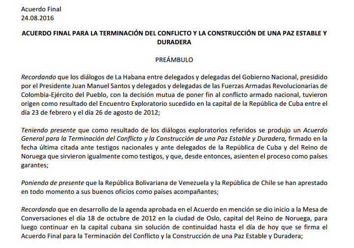 Texto completo Acuerdos de PAZ