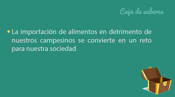 Encuentra información sobre la Seguridad alimentaria y las consecuencias de no asegurar nuestros alimentos y depender de la simportaciones.