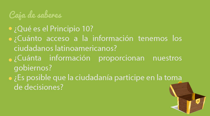 Encuentra aquí la implementación del Principio 10 como mecanismo de acceso a la información, la participación en la toma de decisiones de las comunidades y la justicia en asuntos ambientales
