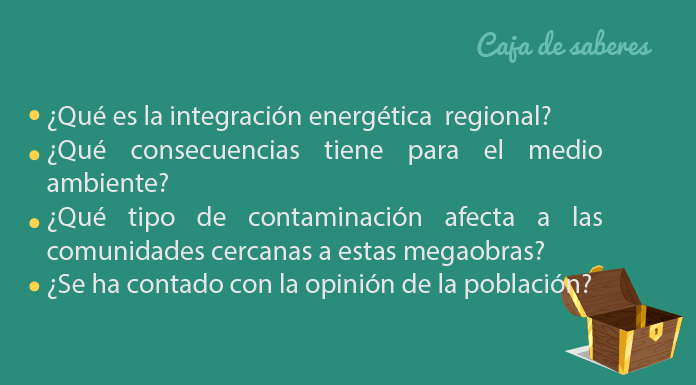 Encuentra información sobre la interconexión de energía eléctrica que se desarrolla en América Latina, sus principales actores y los conflictos sociales y ambientales que viene generando este proyecto en la región