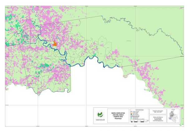 Mapa Conflicto uso del suelo Puerto As&iacute;s - Putumayo