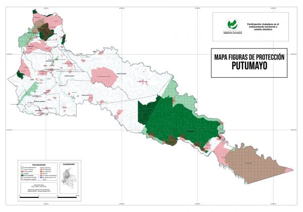 Mapa Figuras de Protecci&oacute;n en el Putumayo