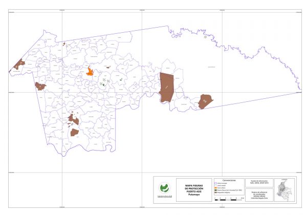 Mapa Figuras de protecci&oacute;n en Puerto As&iacute;s - Putumayo