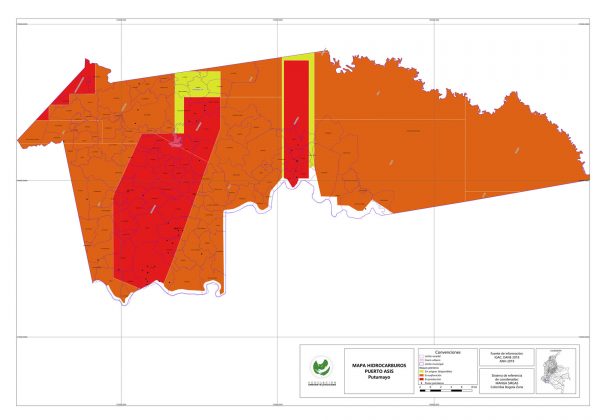 Mapa Hidrocarburos en Puerto As&iacute;s - Putumayo