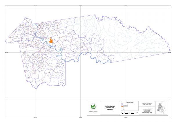 Mapa Veredas de Puerto As&iacute;s - Putumayo