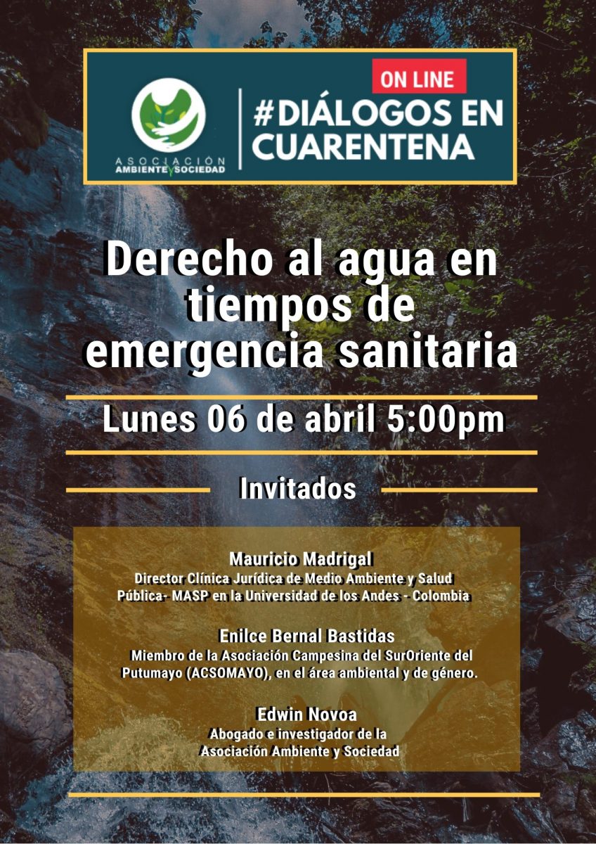 Derecho al agua en tiempos de emergencia sanitaria