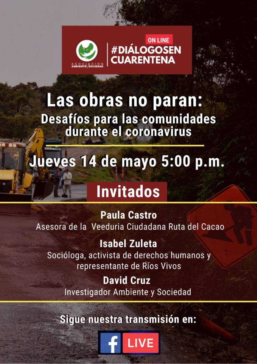 #DiálogosEnCuarentena | Obras no paran: Desafíos para las comunidades durante el coronavirus
