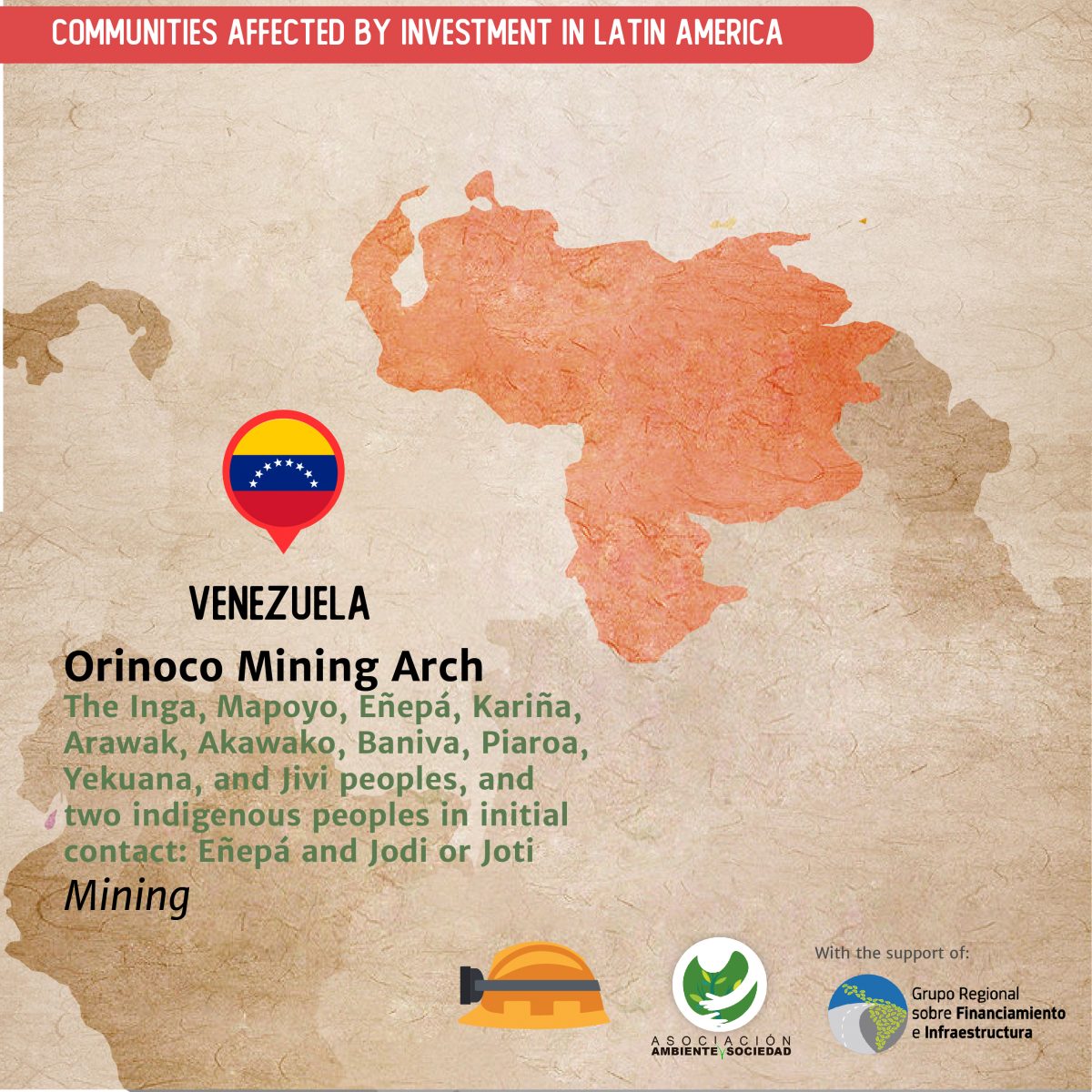 Venezuela orinoco minin arch communities afected