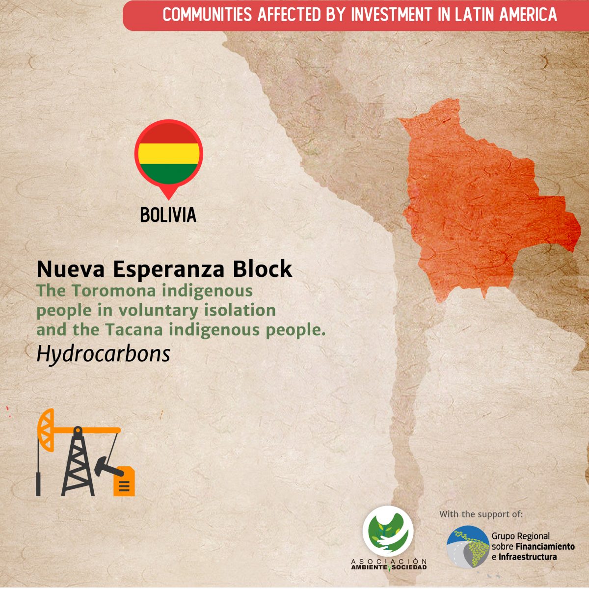 nueva esperanza block communities affeected by investmen in latin américa china