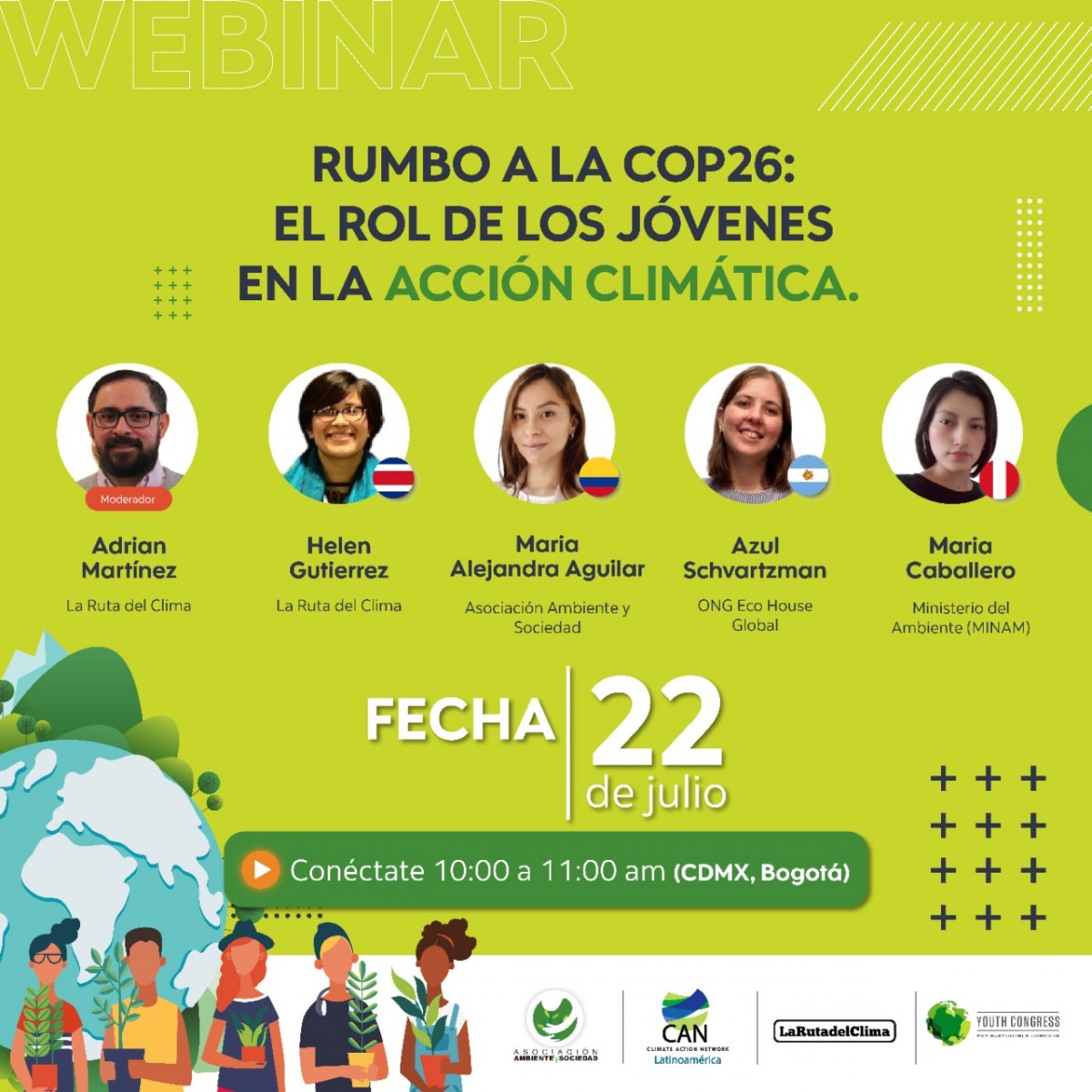 Webinar Rumbo a la COP26: el rol de los jóvenes en la acción climática
